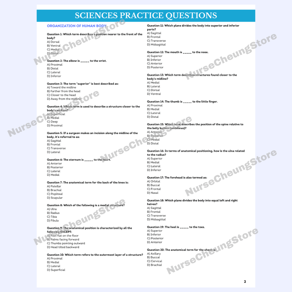 1,050+ ATI TEAS V7 Science Practice Questions by NurseCheung - (DIGITAL DOWNLOAD) - NurseCheungStore