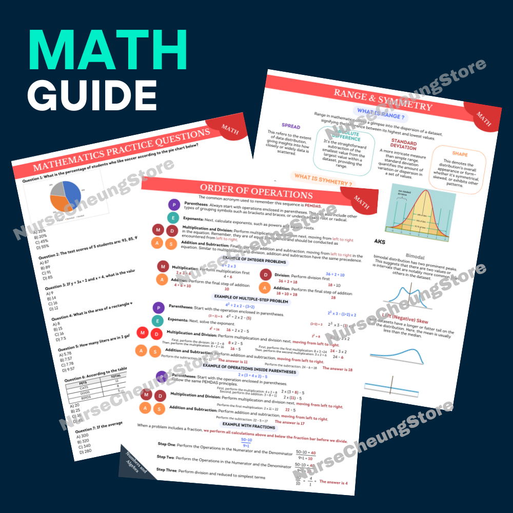 Complete ATI TEAS V7 Study Guide 2024 - 2025 by NurseCheung with 170 + Practice Test Questions and Answers | DIGITAL download