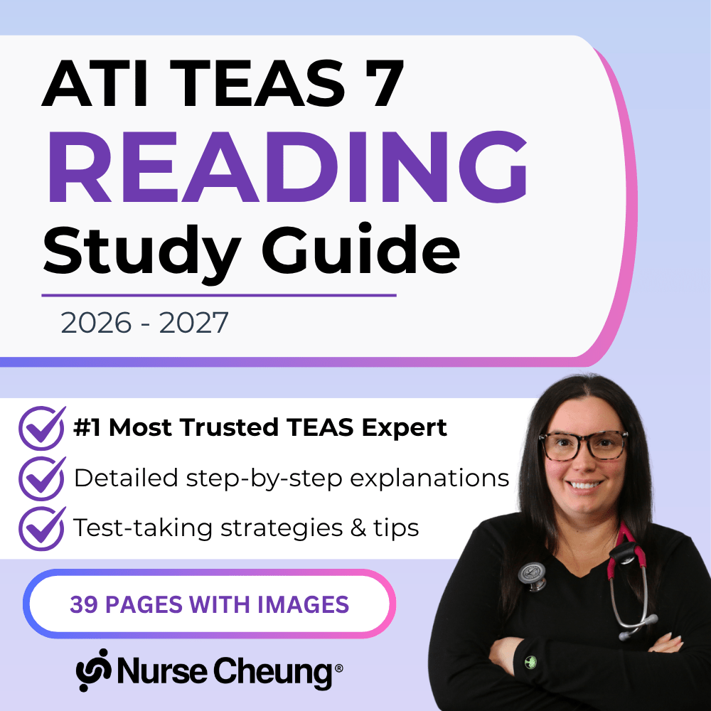 ATI TEAS 7 Reading Study Guide - NurseCheungStore