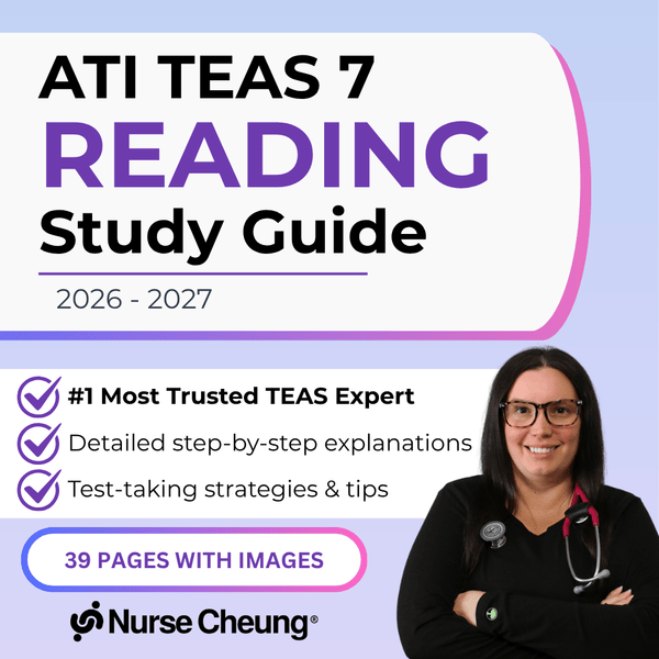 ATI TEAS 7 Reading Study Guide - NurseCheungStore