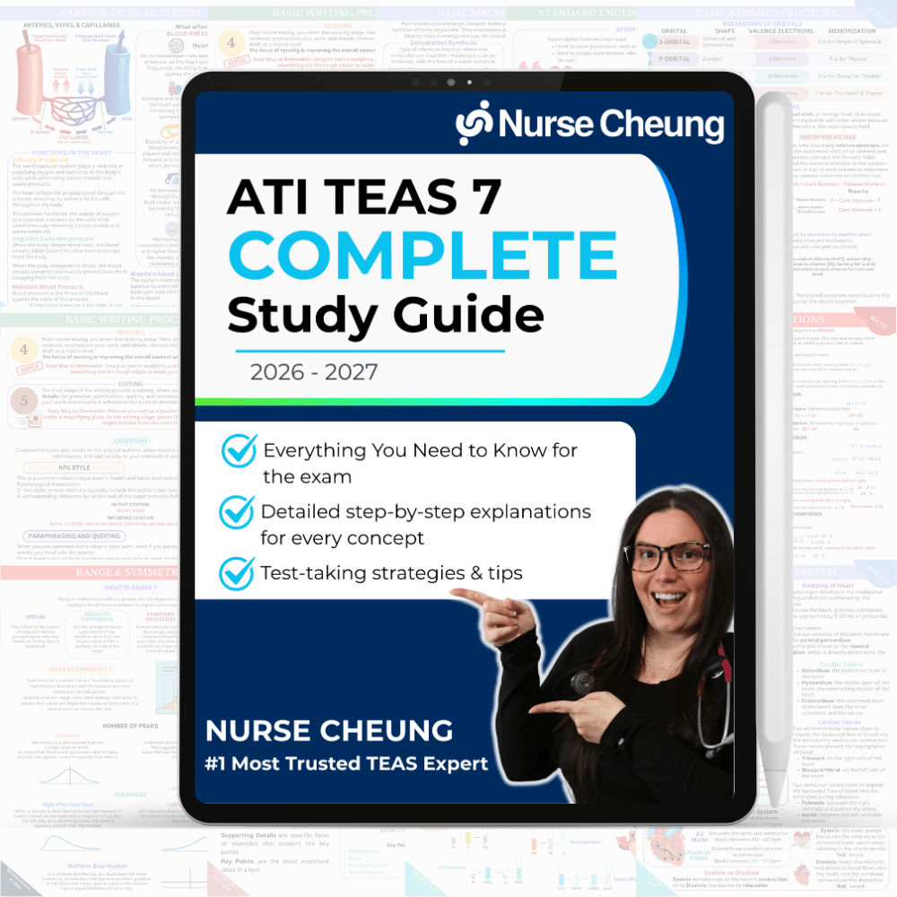 Complete ATI TEAS 7 Study Guide - NurseCheungStore