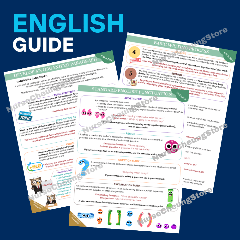 ATI TEAS 7 English Study Guide Example Page