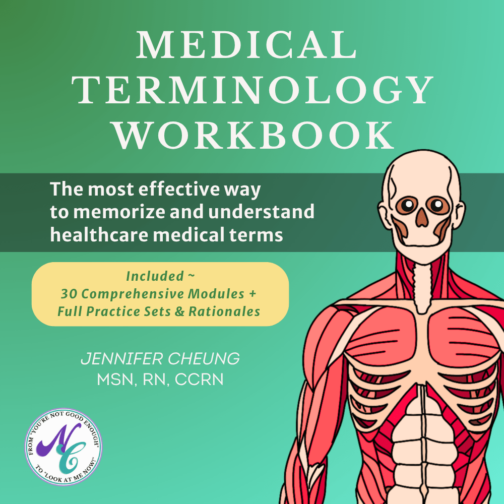 Medical Terminology Workbook (Digital PDF) - NurseCheungStore