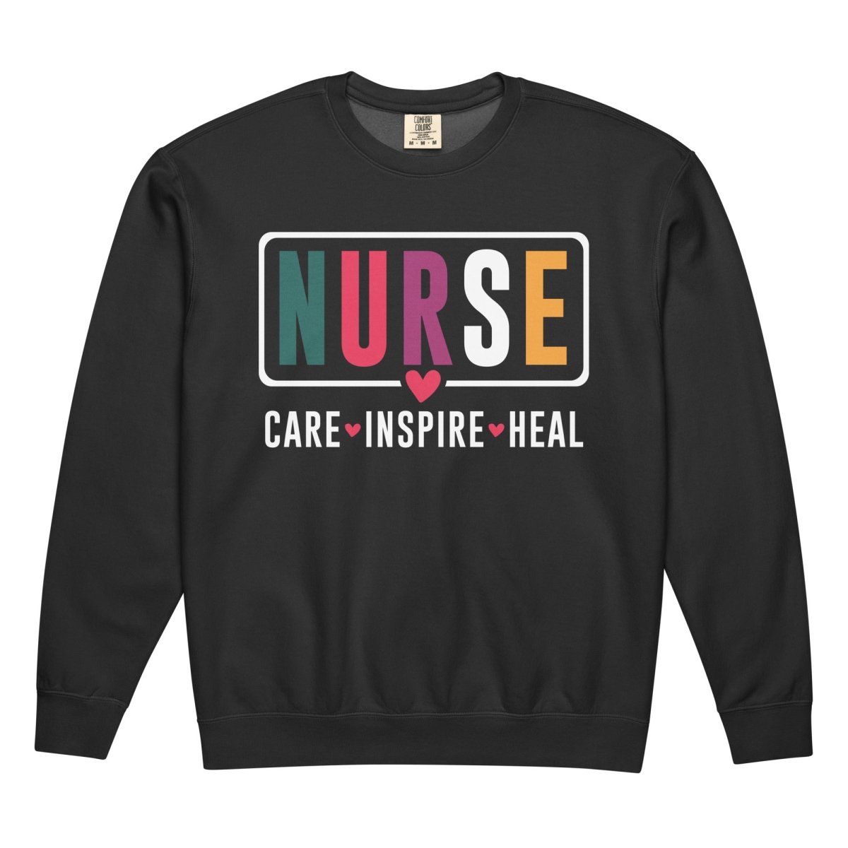 NURSE CARE INSPIRE HEAL Crewneck (Print) - NurseCheungStore