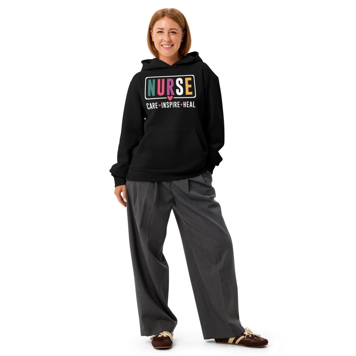 NURSE CARE INSPIRE HEAL Hoodie (Print) - NurseCheungStore