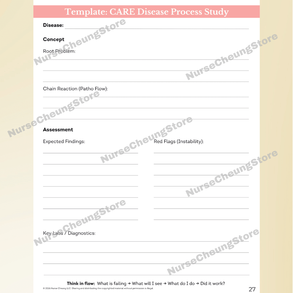Nursing School Bootcamp – Phase II: First - Semester Roadmap for Clinicals, Skills Lab, and Fundamentals (Digital PDF) - NurseCheungStore