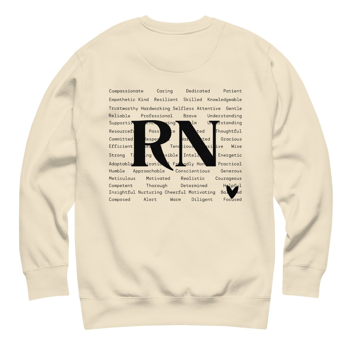 RN Crewneck - Contributions (Print) - NurseCheungStore