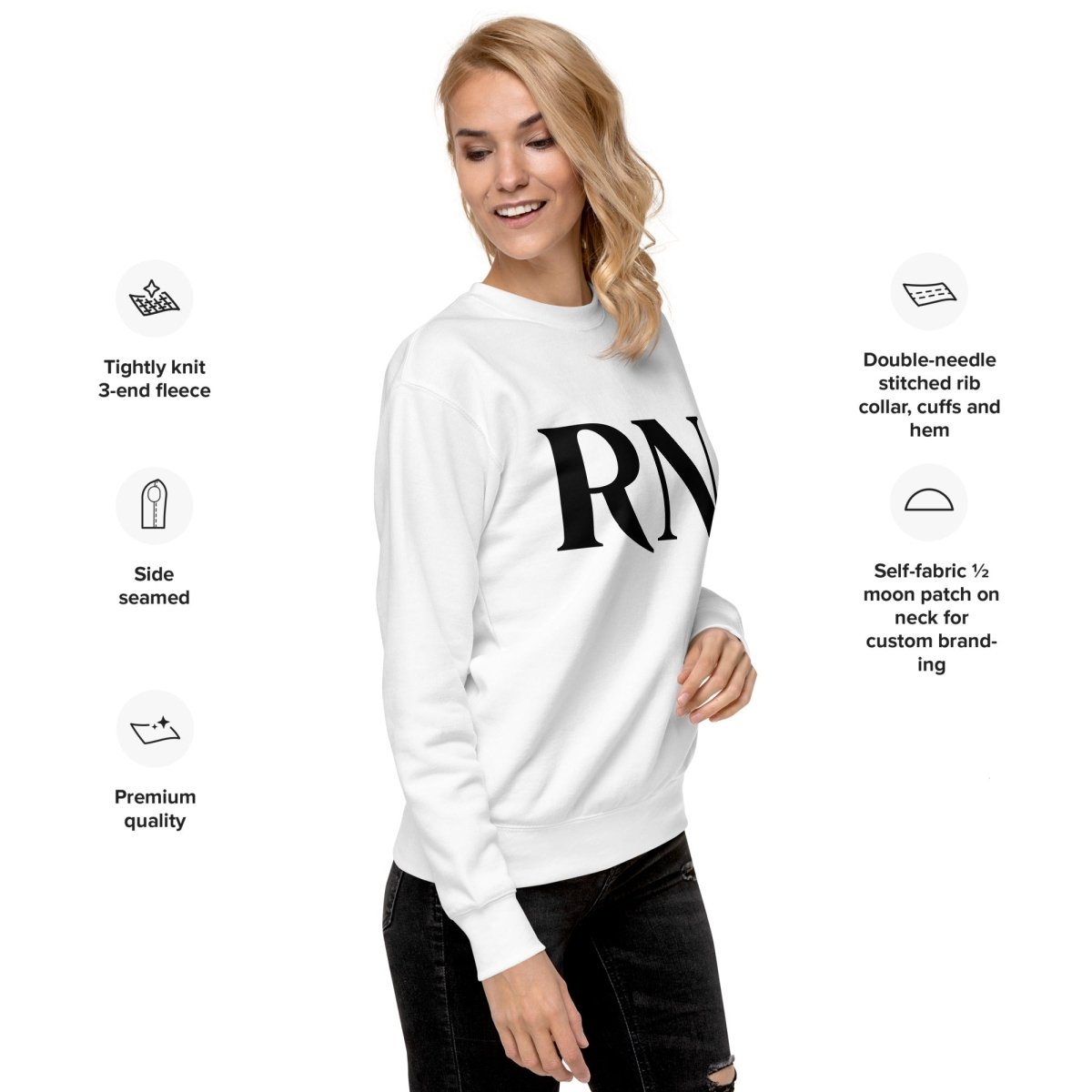 RN Crewneck - Contributions (Print) - NurseCheungStore
