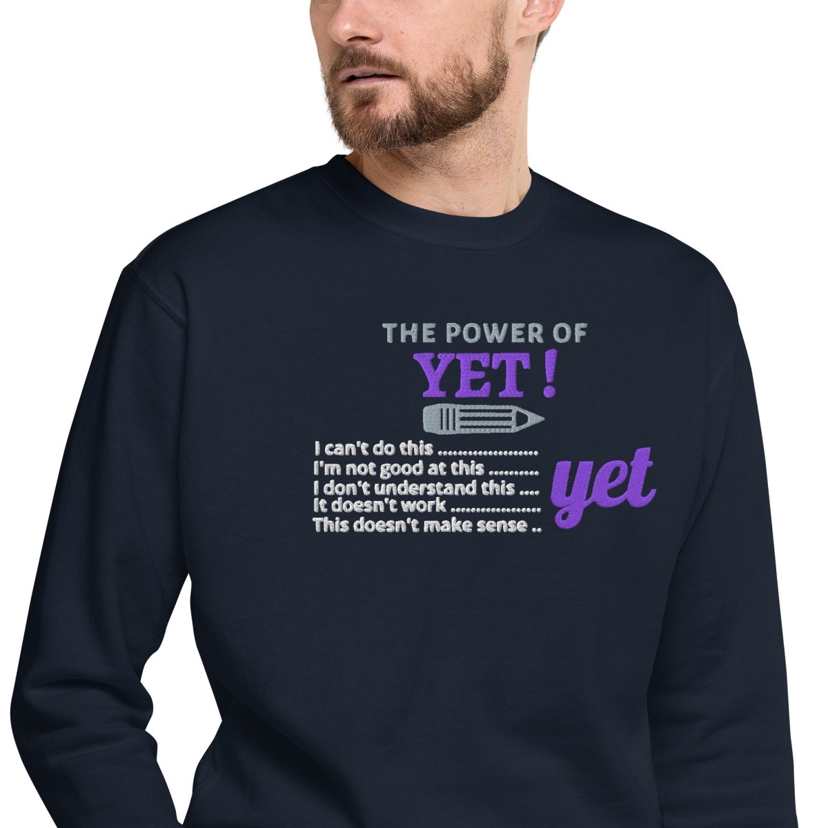The Power of YET! Crewneck (Embroidery) - NurseCheungStore