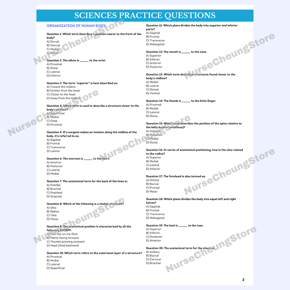 1,050+ ATI TEAS V7 Science Practice Questions by NurseCheung - Comprehensive Review for Success - (DIGITAL DOWNLOAD)