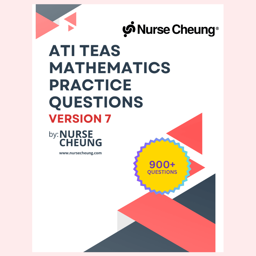 ATI TEAS 7 Math Practice Questions - NurseCheungStore