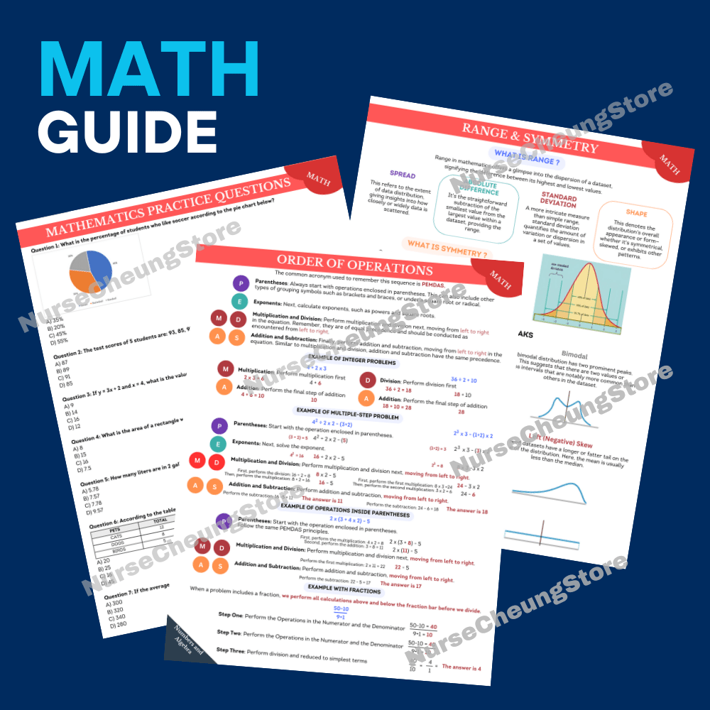 ATI TEAS 7 Math Study Guide Example Page