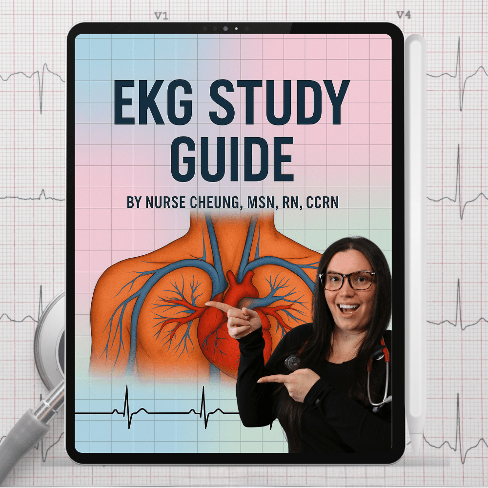 Complete ECG Interpretation Study Guide with 100+ Practice Test and Rhythm Identification with Answers | Digital Download - NurseCheungStore